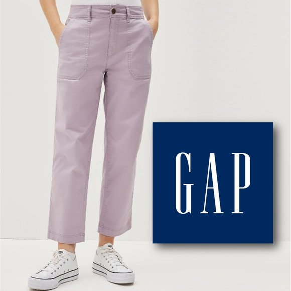 GAP Pants & Jumpsuits Gap Womens High Rise Girlfriend Utility Khaki